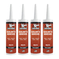 Liquid Rubber Caulk - Hybrid Adhesive and Protective Sealant 4 Pack