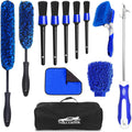 12Pcs Wheel Brush Kit for Cleaning Wheel and Tire - Complete Rim