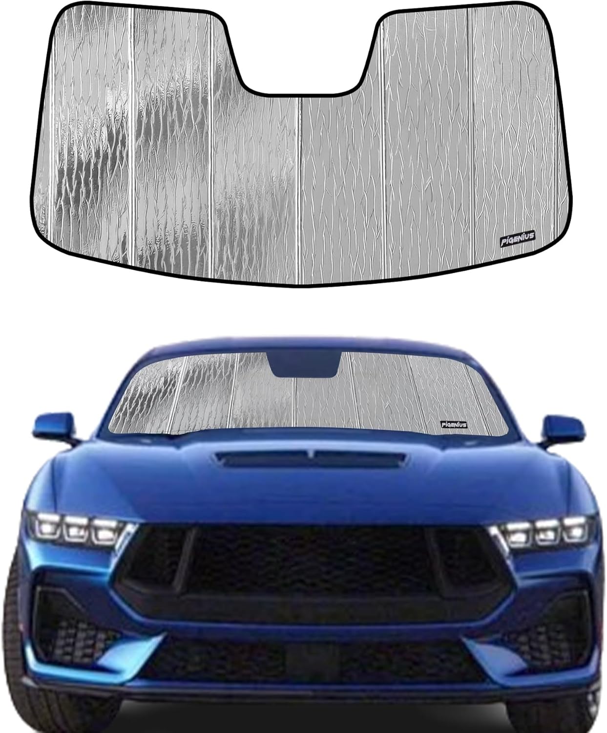 Windshield Sun Shade for Ford Mustang 2015-2023 - Beat the Heat