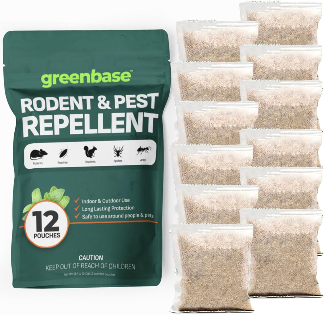 Extra-Strength Peppermint Rodent Repellent - 12 Pack