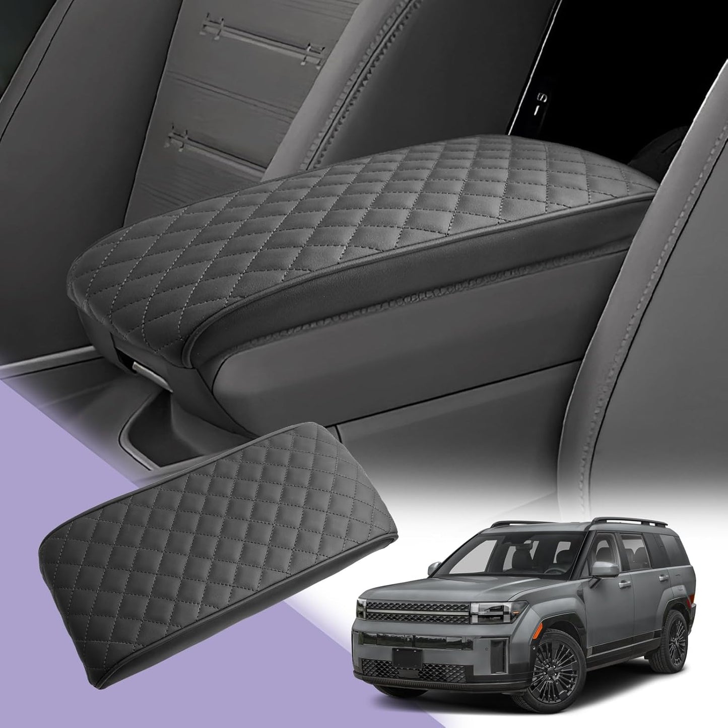 Center Console Cover for 2024 2025 2026 Hyundai Santa Fe