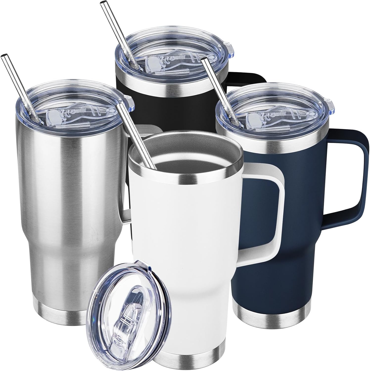 20 oz Insulated Coffee Mug Tumbler with Handle for Travel