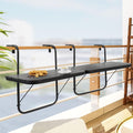 Balcony Railing Table Hanging Folding Bar Table - Space Saving Outdoor