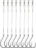 Fishing Circle Hooks Saltwater Catfish Hooks 50pcs - Pre-Rigged Leader
