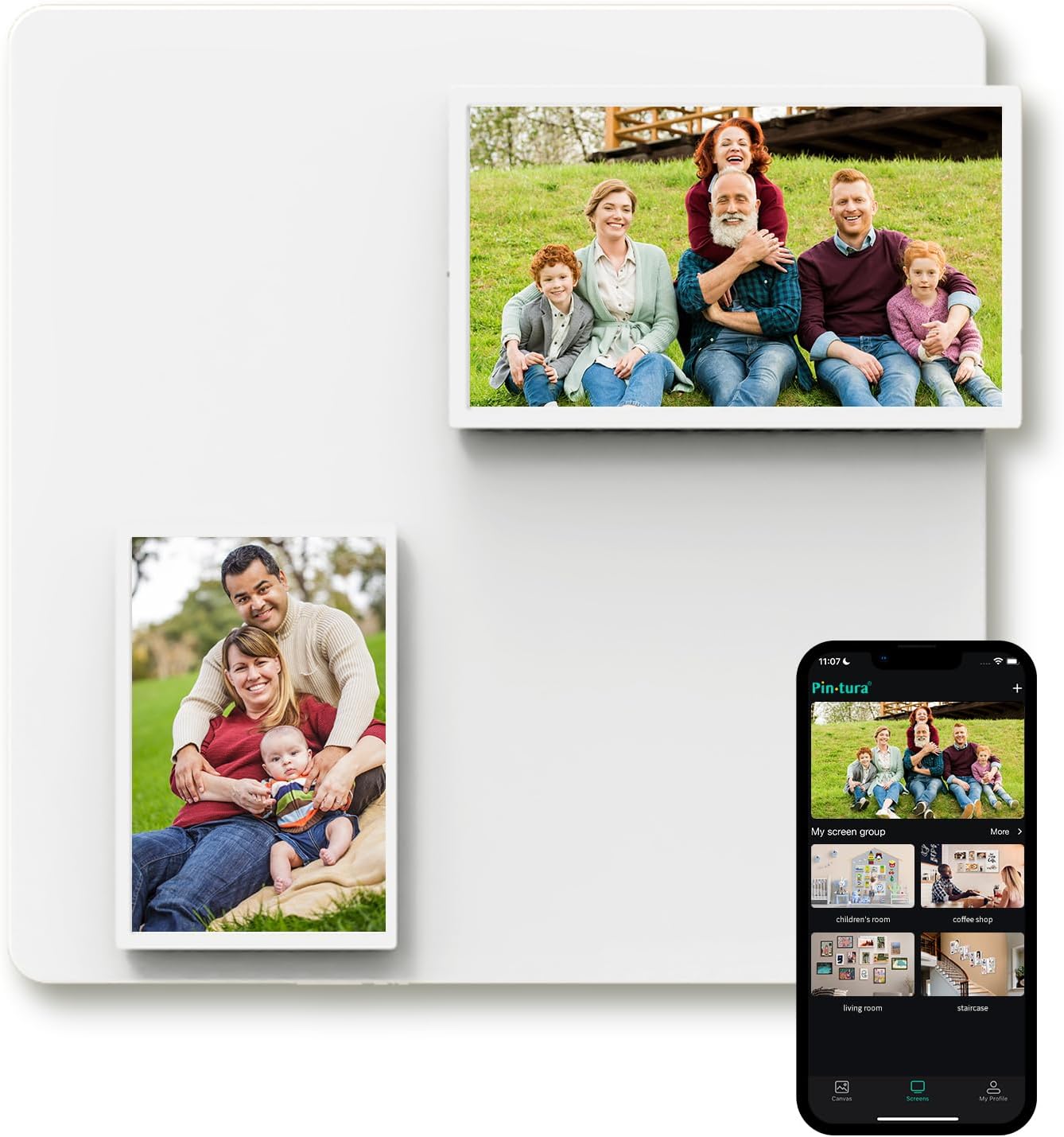 Modular WiFi Digital Photo Frame with Bluetooth & Cloud Storage