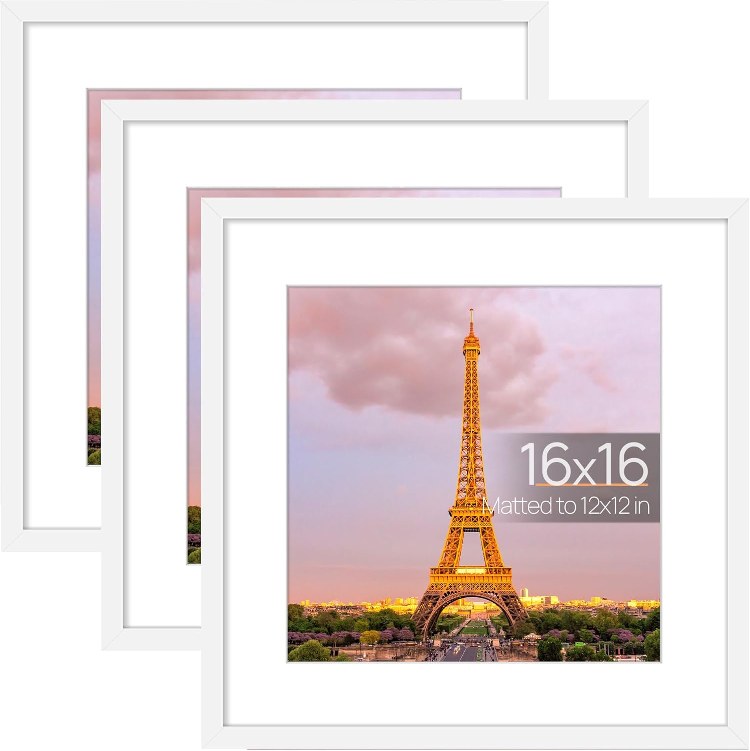 Upsimples 16x16 Picture Frame Set of 3 for Stylish Displays