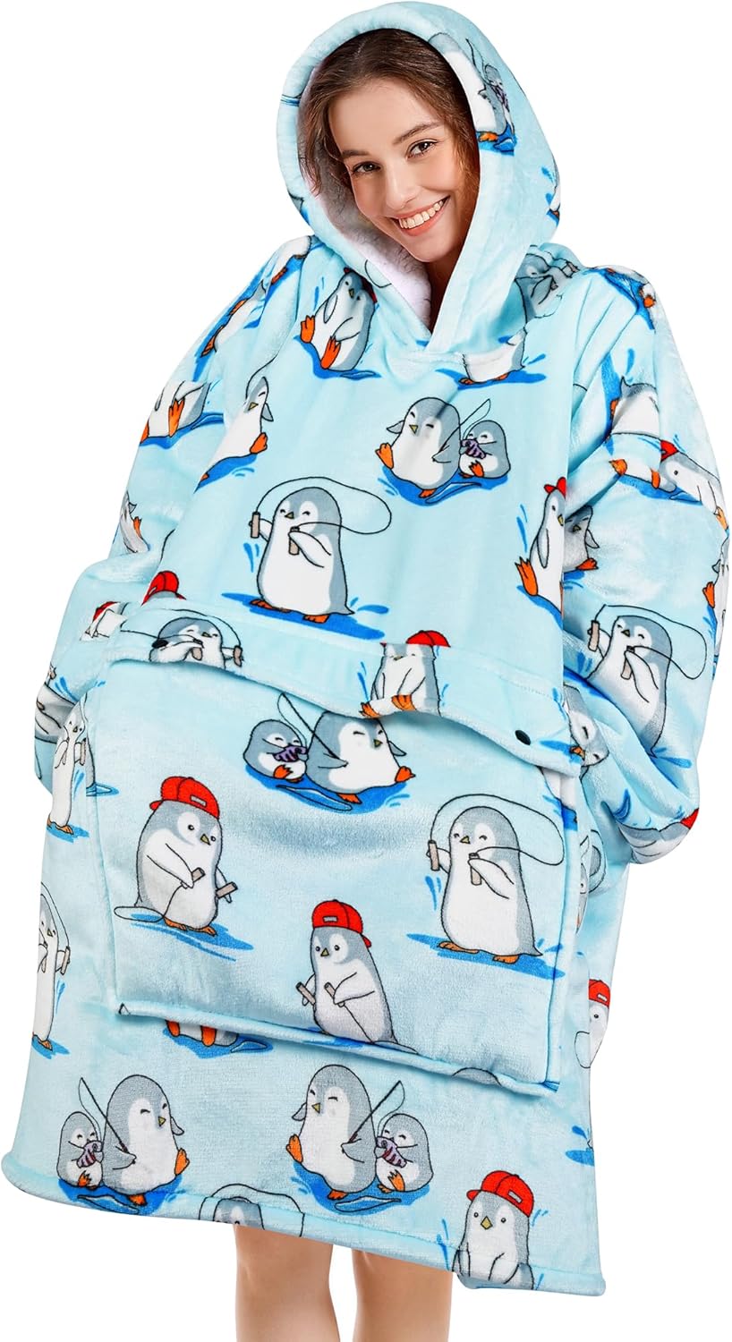 Narecte Cozy Oversized Blanket Hoodie for Adults - Soft & Warm