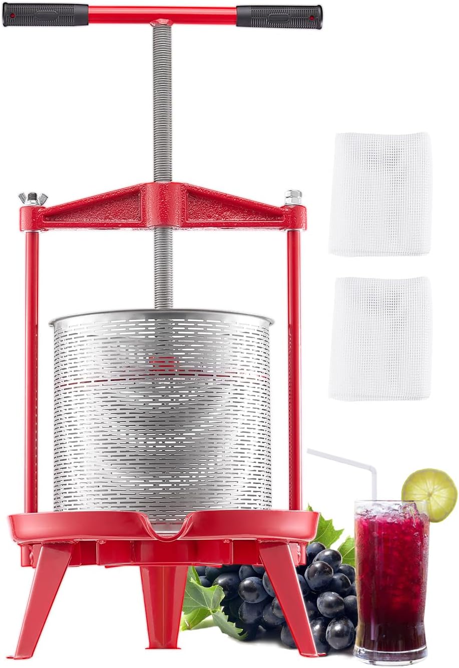 VEVOR 3.69 Gal Fruit Wine Press for Home Juice Making
