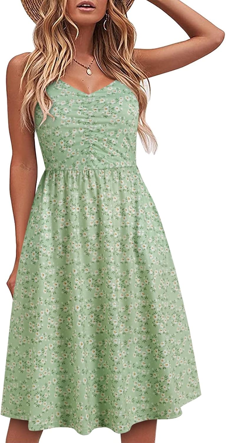 YATHON Casual Dresses for Women with Pockets and Straps