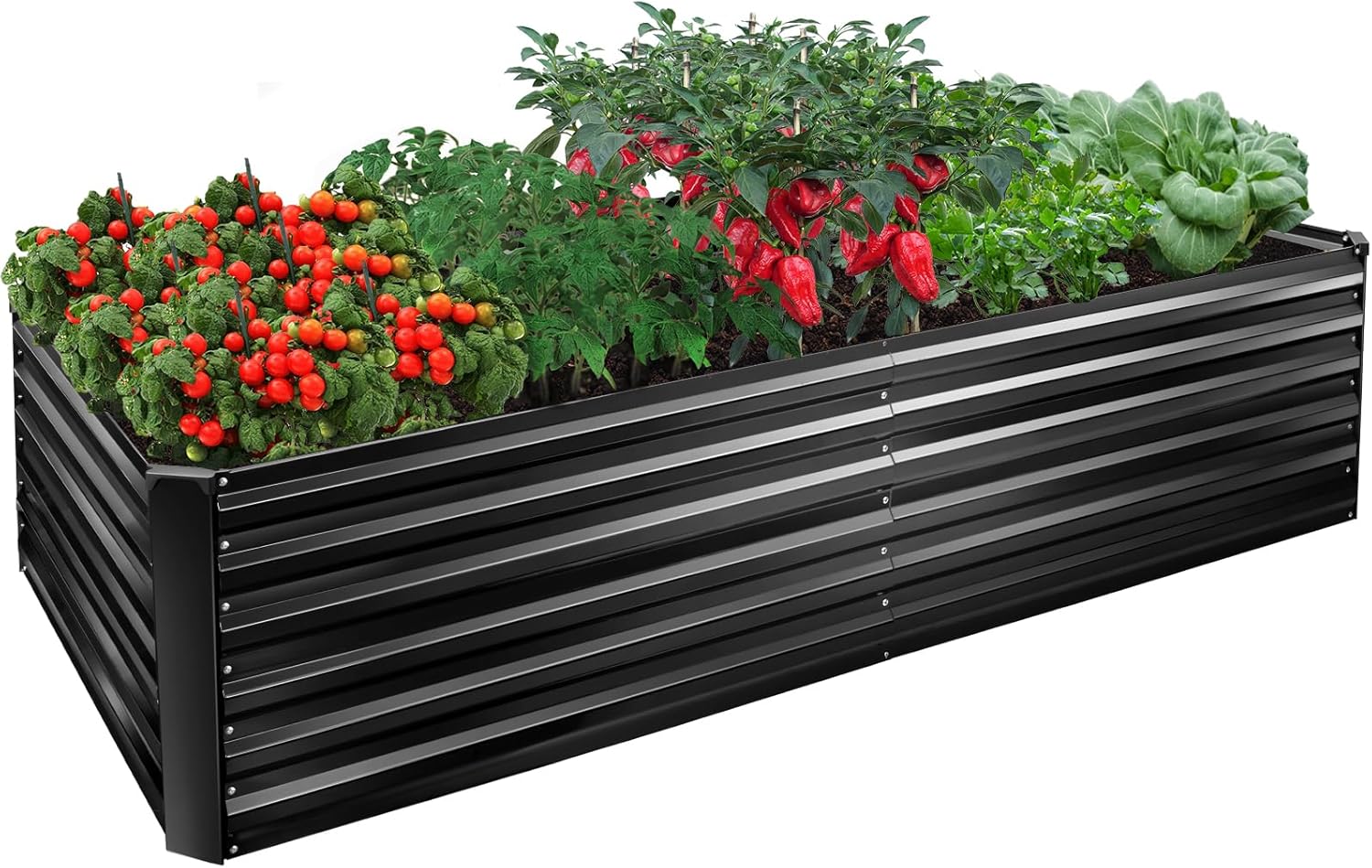 EDOSTORY Metal Raised Bed Garden Kit for Flowers and Vegetables
