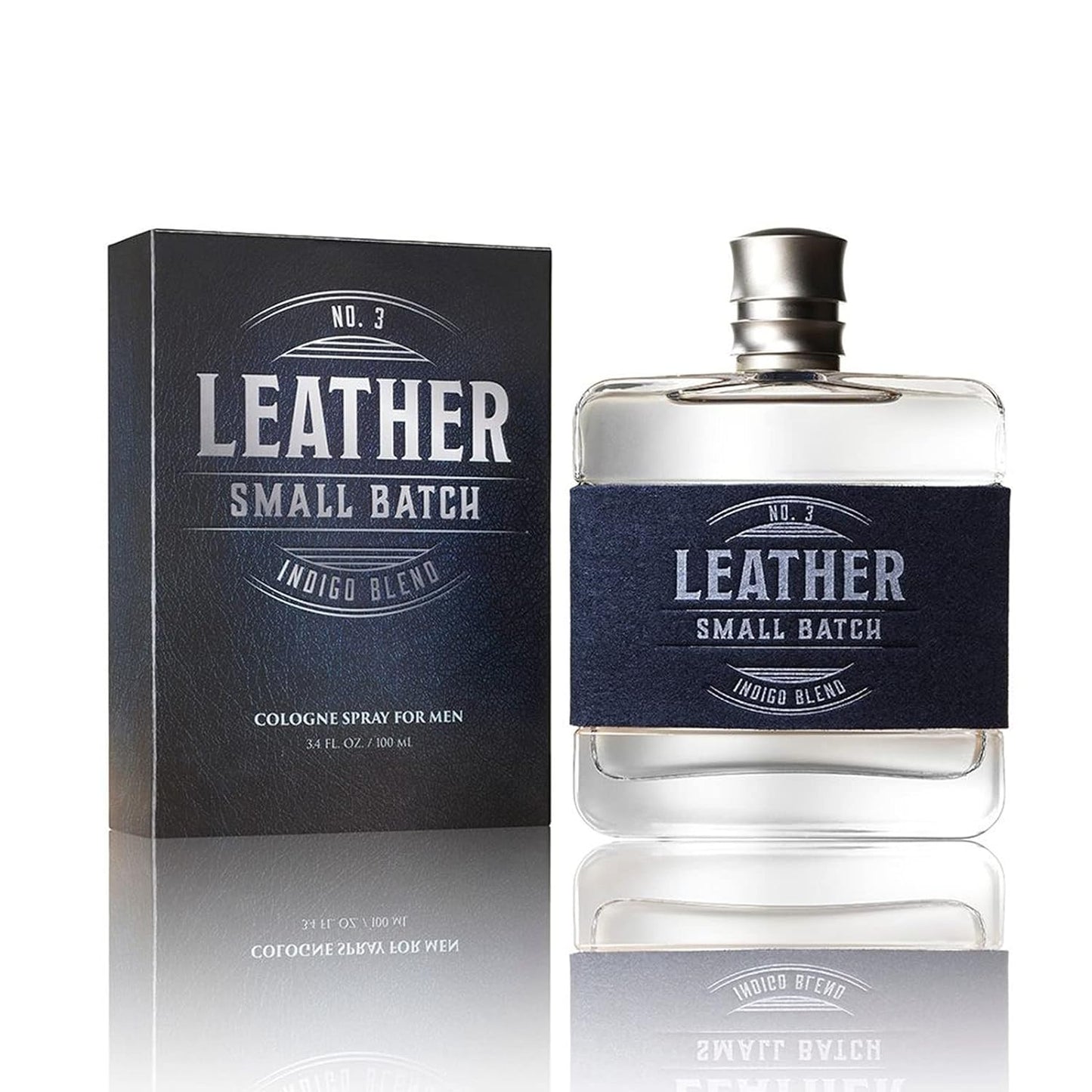 Tru Western Leather #3 Indigo Blend Men's Cologne for Adventurers