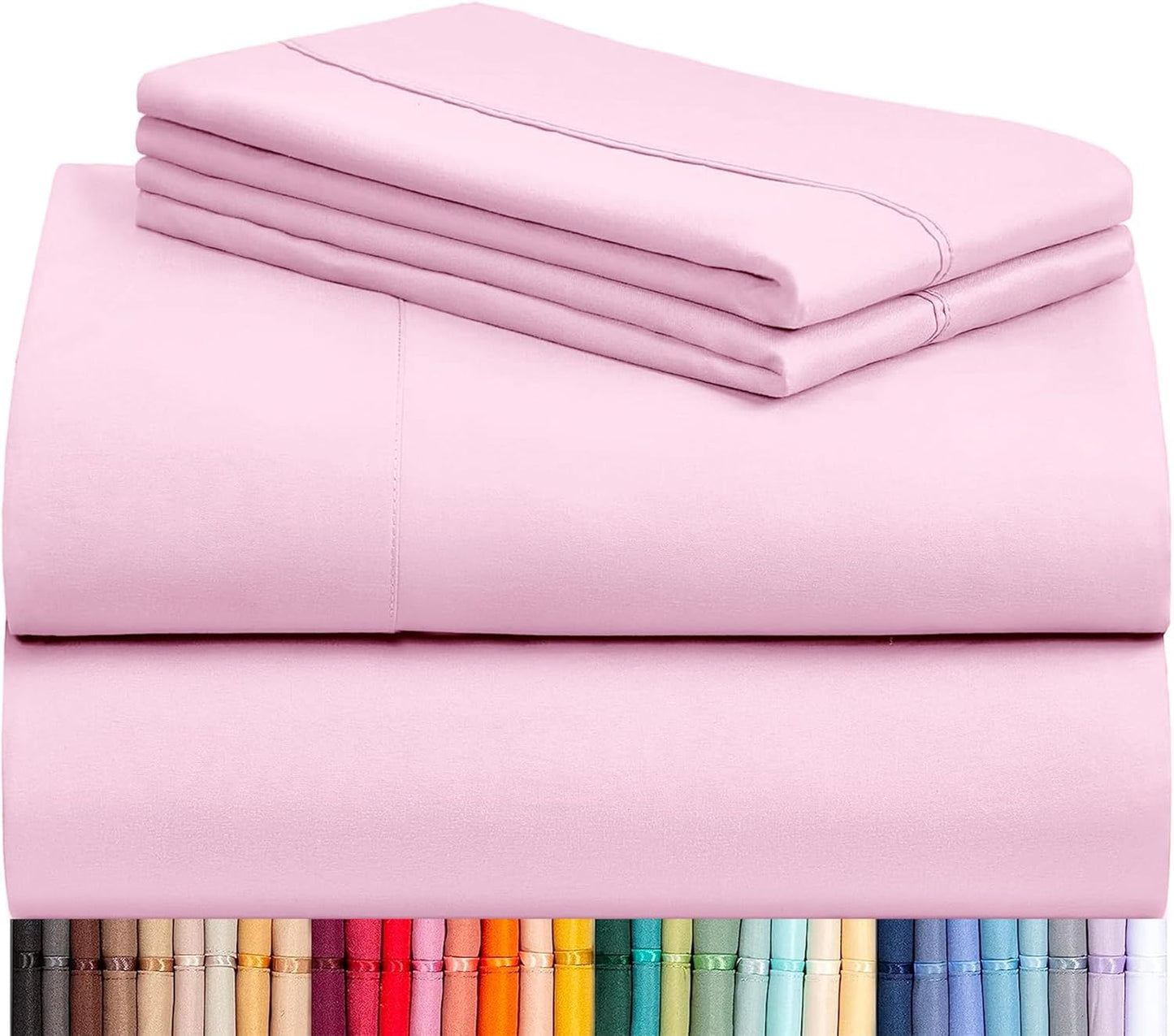 LuxClub 4 PC Sheet Set for California King - Silky Soft Bedding