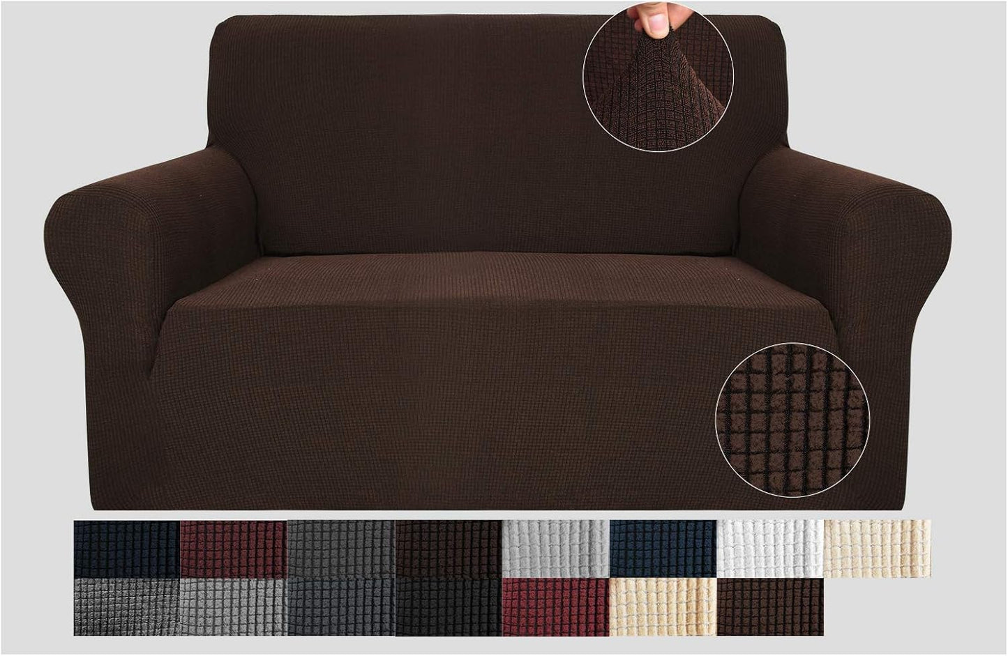 High Stretch Jacquard Couch Covers for Loveseat Protection
