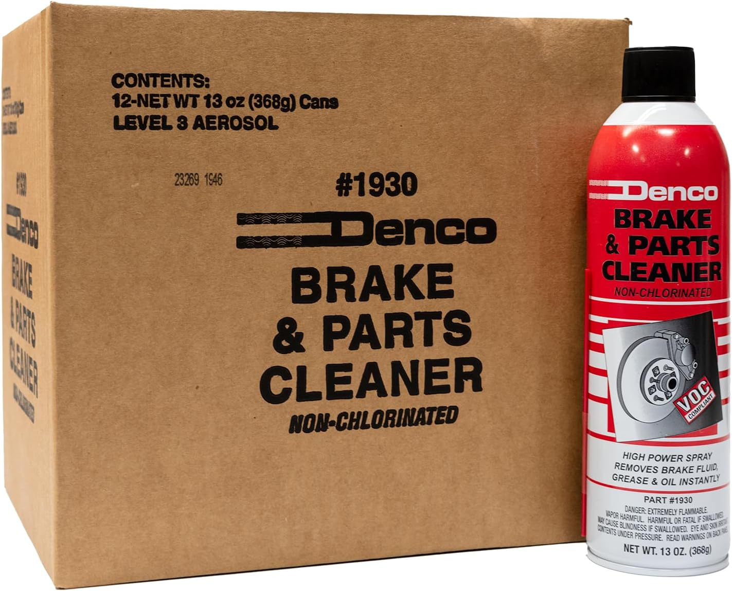 Denco Brake & Parts Cleaner - Fast Drying, Low Odor Solution