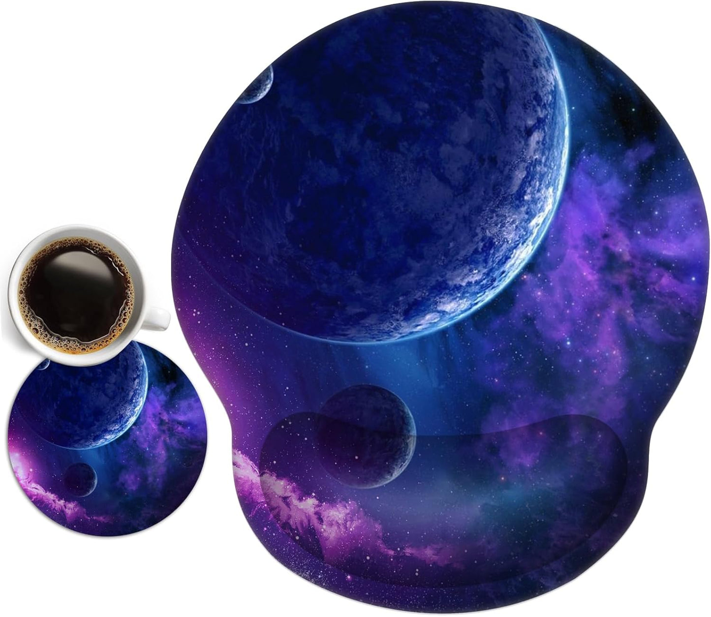 Ergonomic Gel Wrist Rest Mouse Pad-Moon