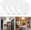 Rechargeable Ceiling Motion Sensor Lights 4 Pack - Wireless, No Wiring