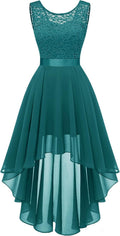 BeryLove Homecoming Cocktail Formal Dresses 2025 - Elegant Hi Low Lace