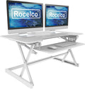 40in Large Height Adjustable Standing Desk Converter - Quick Sit Stand