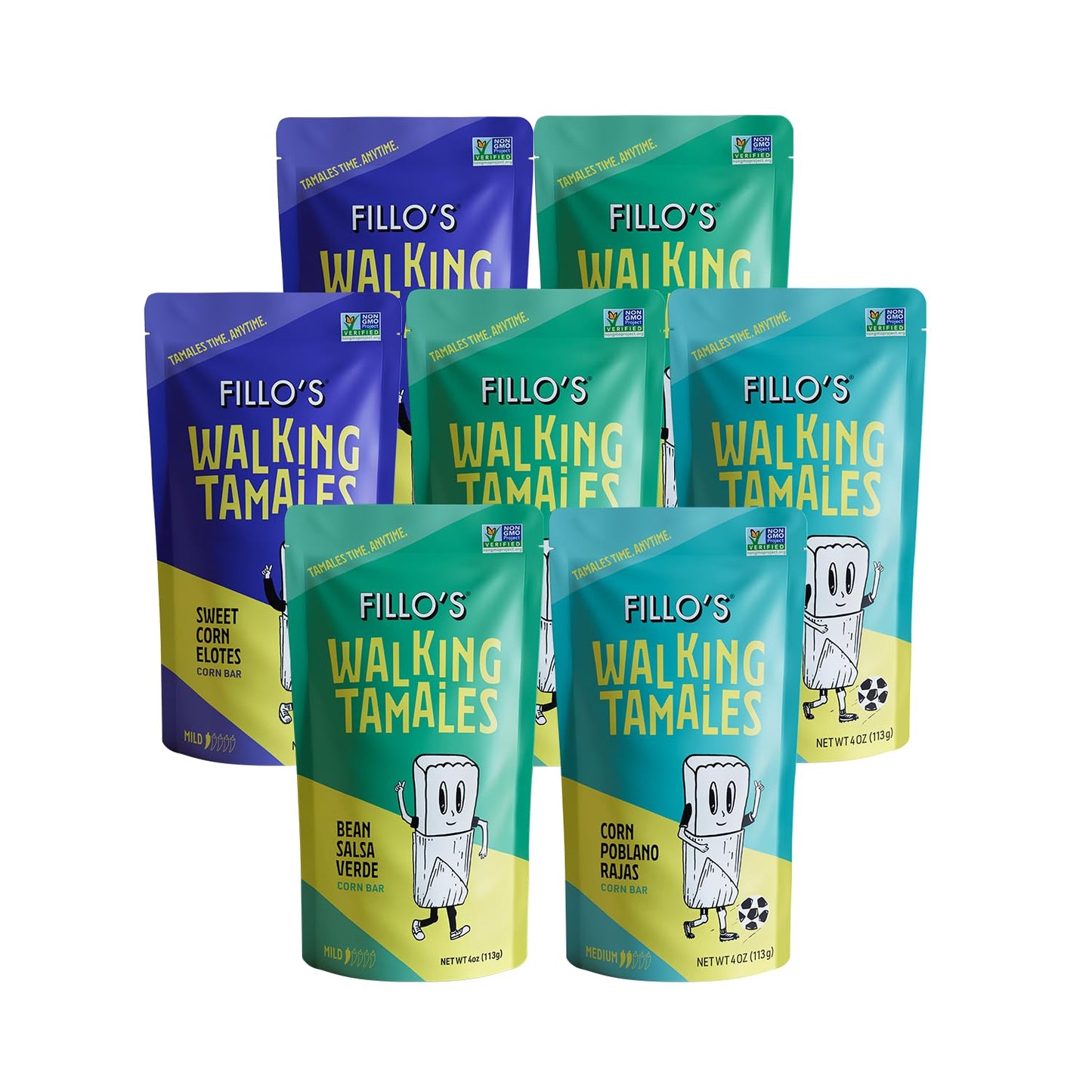 Fillos Walking Tamales Mild Ready To Eat Meals for Convenience