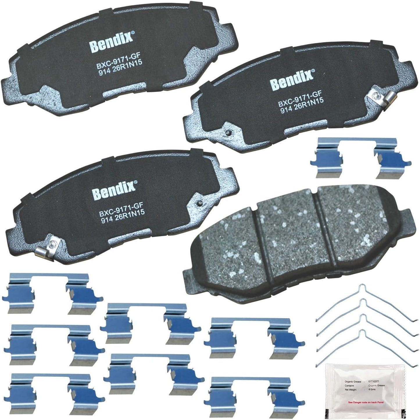 Bendix Priority1 CFC914 Ceramic Front Brake Pads for Acura ILX