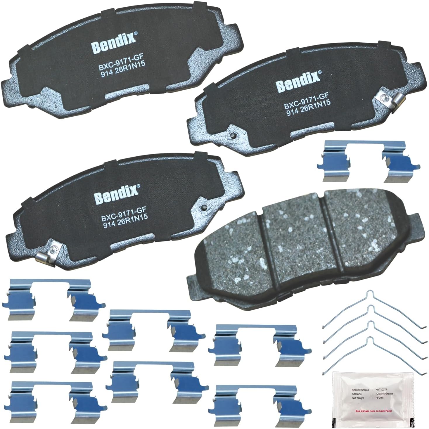 Bendix Priority1 CFC914 Ceramic Front Brake Pads for Acura ILX