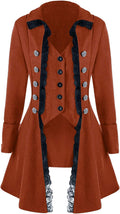 VNVNE Women's Gothic Steampunk Corset Tailcoat Jacket - Victorian
