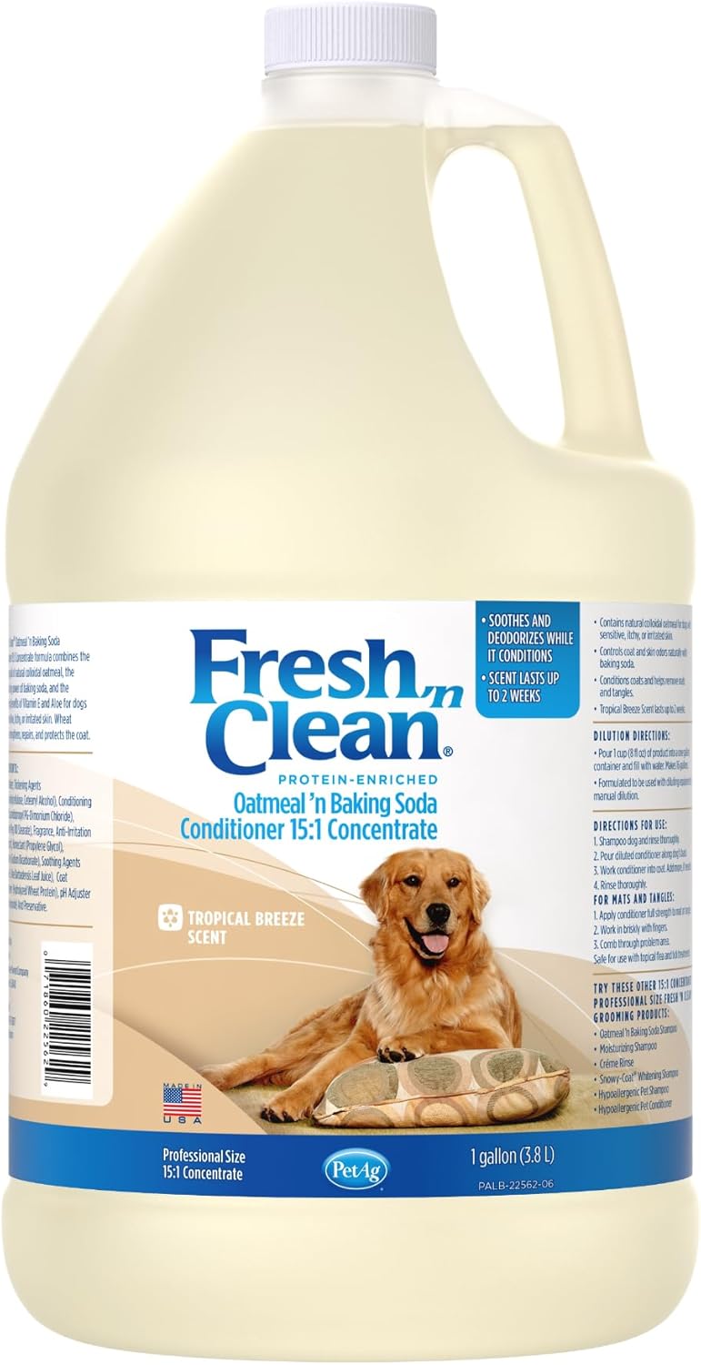 Pet-Ag Fresh n Clean Oatmeal Conditioner for Dogs - 1 Gallon