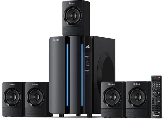 Bobtot Surround Sound System with 800 Watts and Strong Bass