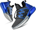 Boy's Mesh Slip-On Running Sneakers with Fly Knit Upper - Comfortable