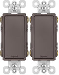Legrand Radiant 15 Amp Rocker Wall Switch Brown 4-Way (Pack of 2)