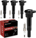 UF651 Ignition Coil Pack & Iridium Spark Plugs Compatible with Hyundai