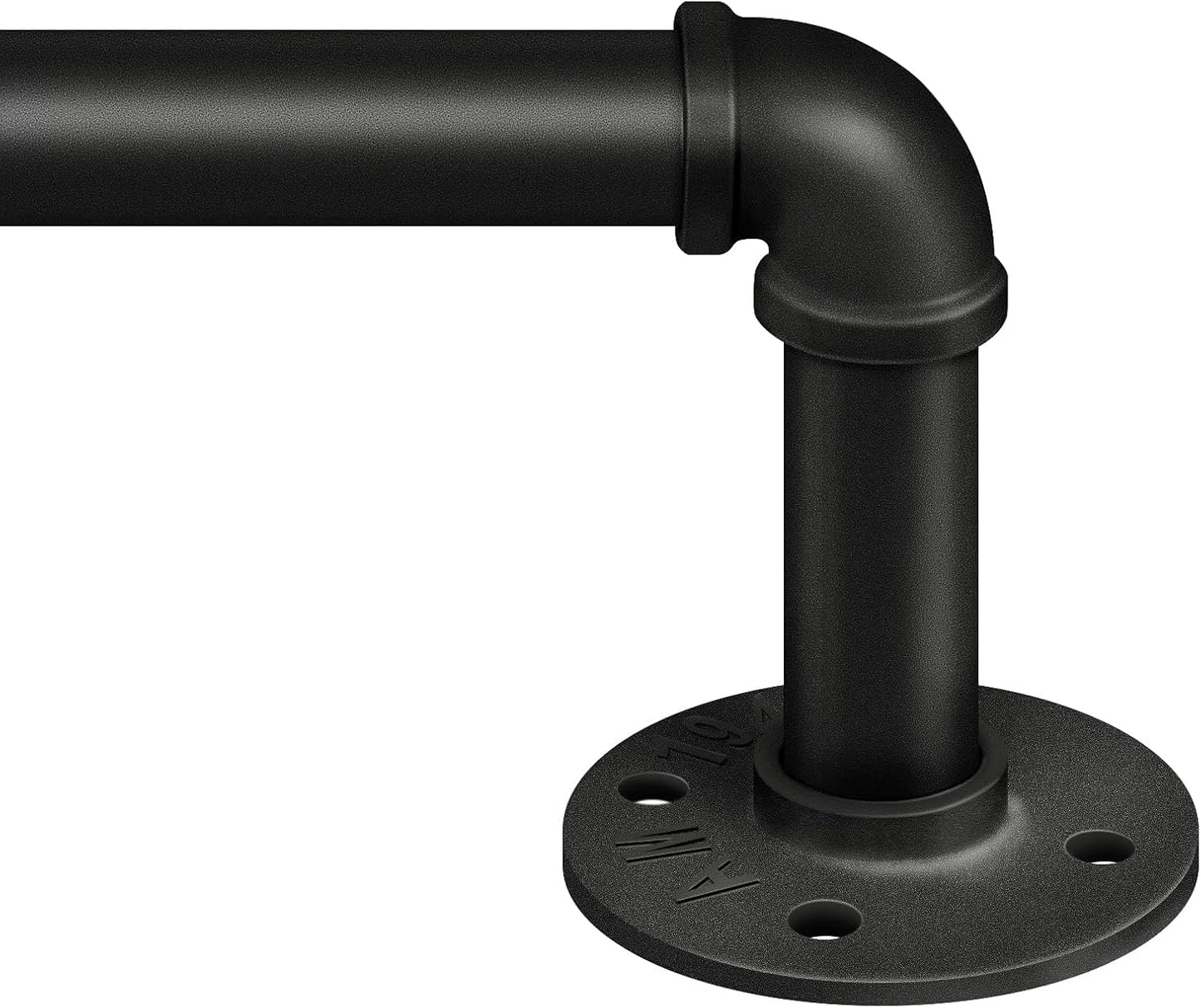 Zeerobee 144 to 168 Inch Industrial Curtain Rods for Windows