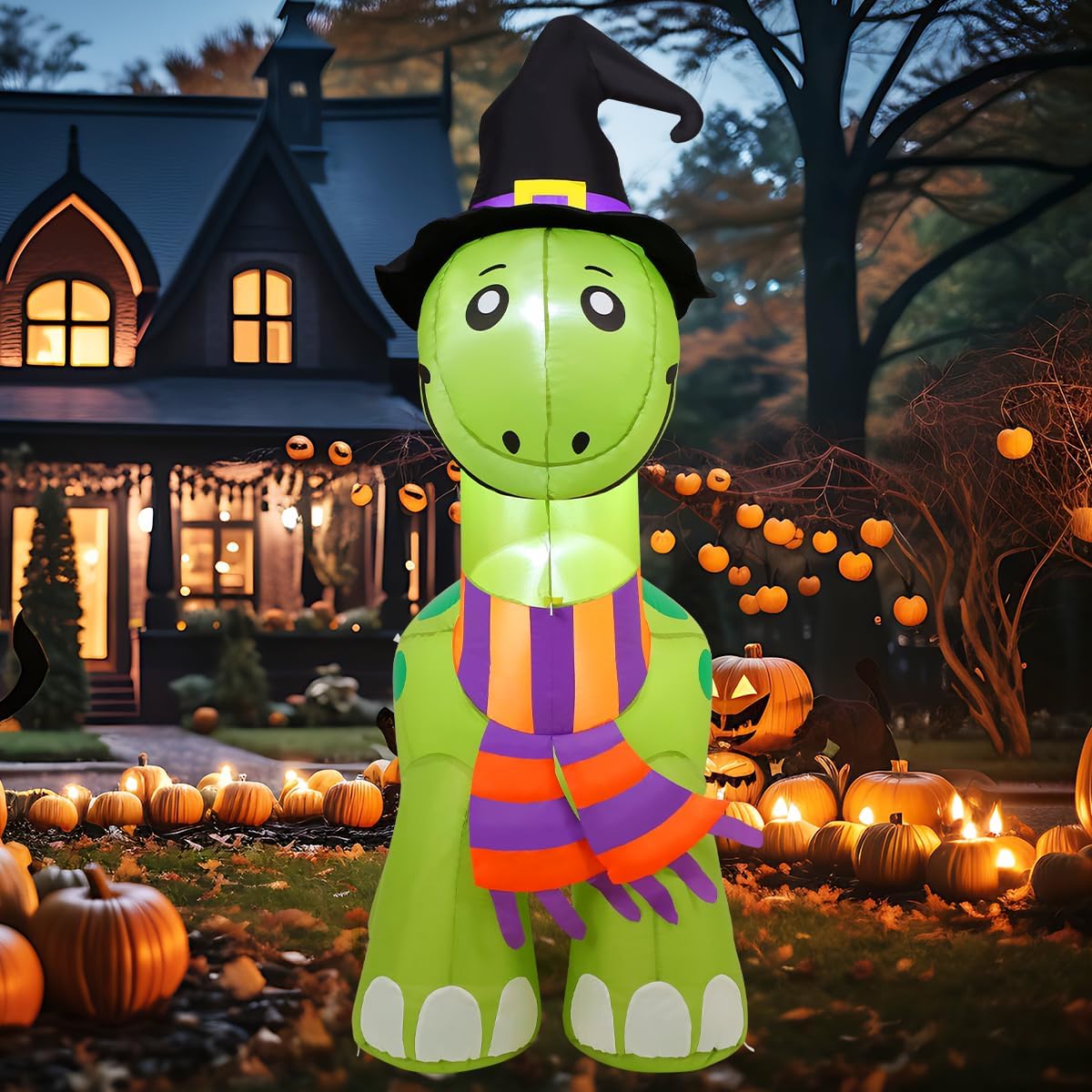6 FT Tall Halloween Inflatable Dinosaur for Outdoor Decor
