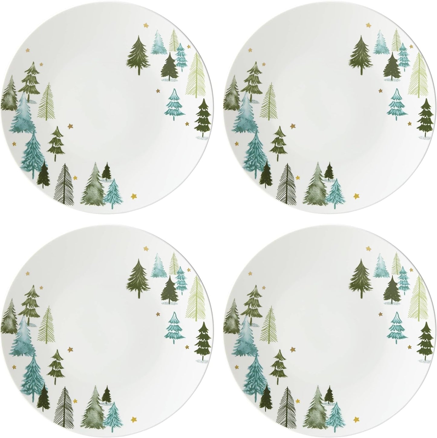 Lenox Balsam Lane 4-Piece Dinner Plate Set for Holiday Hosting