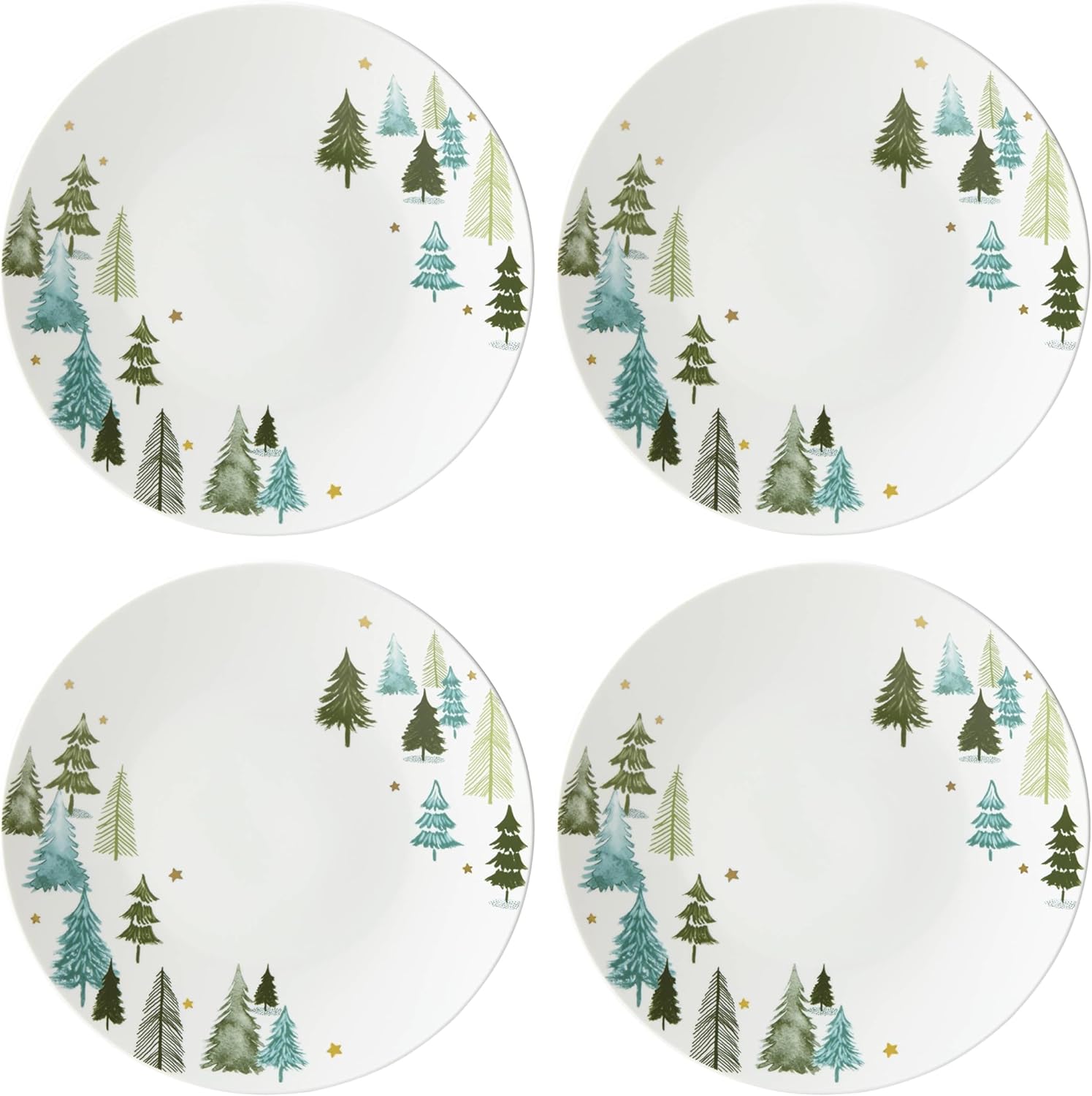 Lenox Balsam Lane 4-Piece Dinner Plate Set for Holiday Hosting