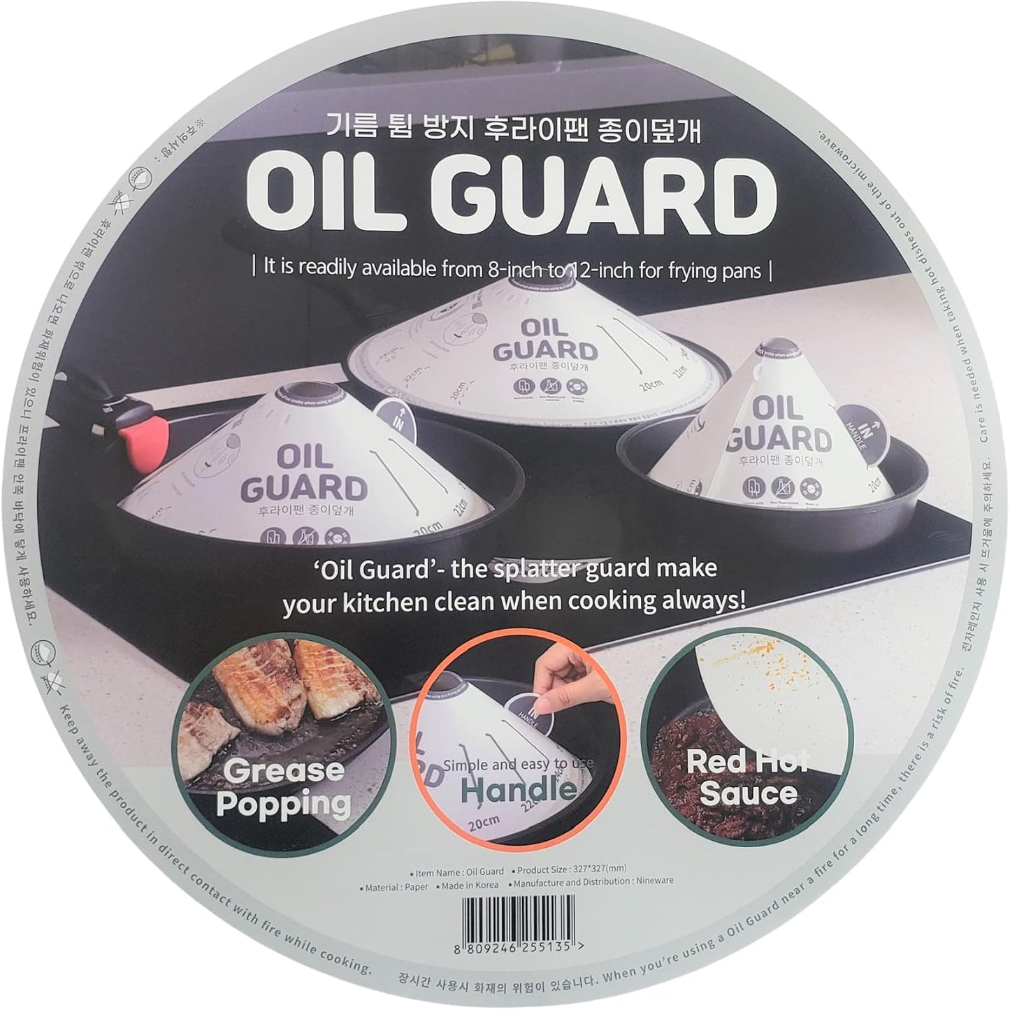 Nineware Korean Frying Cap - Grease Splatter Guard