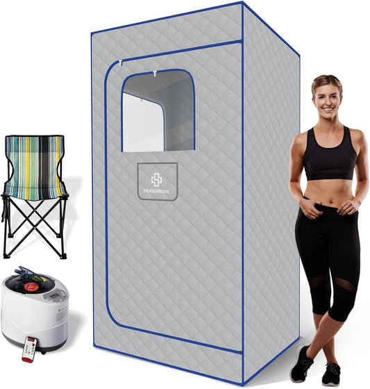 1300W Portable Home Sauna - Fast Heating, 9 Settings | Durable & Waterproof | MOTIONNOVA