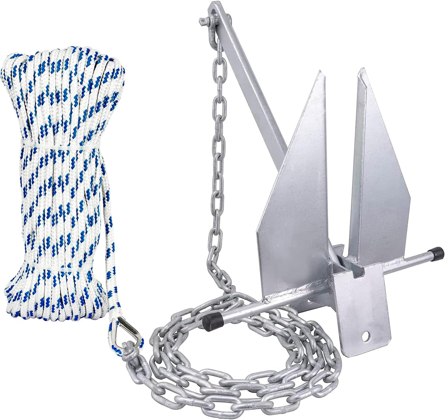Young Marine Galvanized Fluke Anchor Kit for Boats 20-32FT
