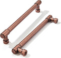 6 in Cabinet Pulls 10 Pack Antique Copper - Solid Zinc Alloy Handles