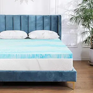 Memory Foam Gel Mattress Topper for King Size Bed - 2 Inch