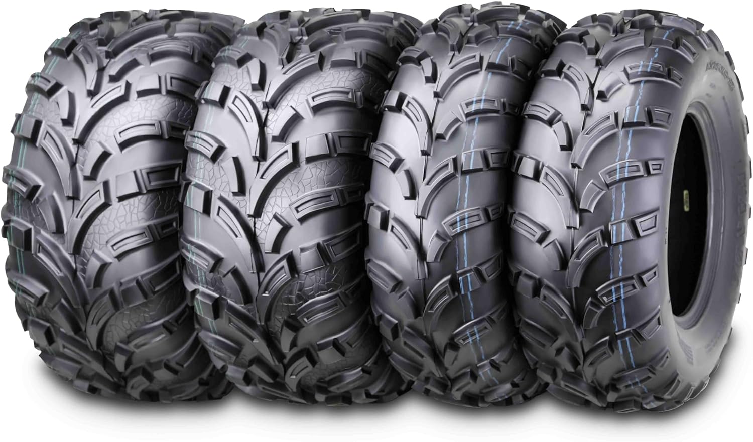 WANDA Set of 4 New ATV/UTV Tires for All Terrain Adventures