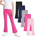 Girls Flare Leggings High Waist Bell Bottom Pants for Kids