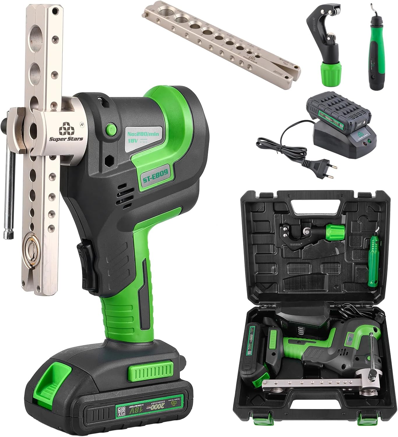 Cordless Electric Flaring Tool Kit for HVAC Copper Pipes
