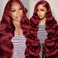 OOVVDA 200% Density 99J Burgundy Lace Front Wigs Review
