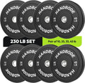 Bumper Plates 2-Inch Olympic Weight Plate Set - Durable Rubber