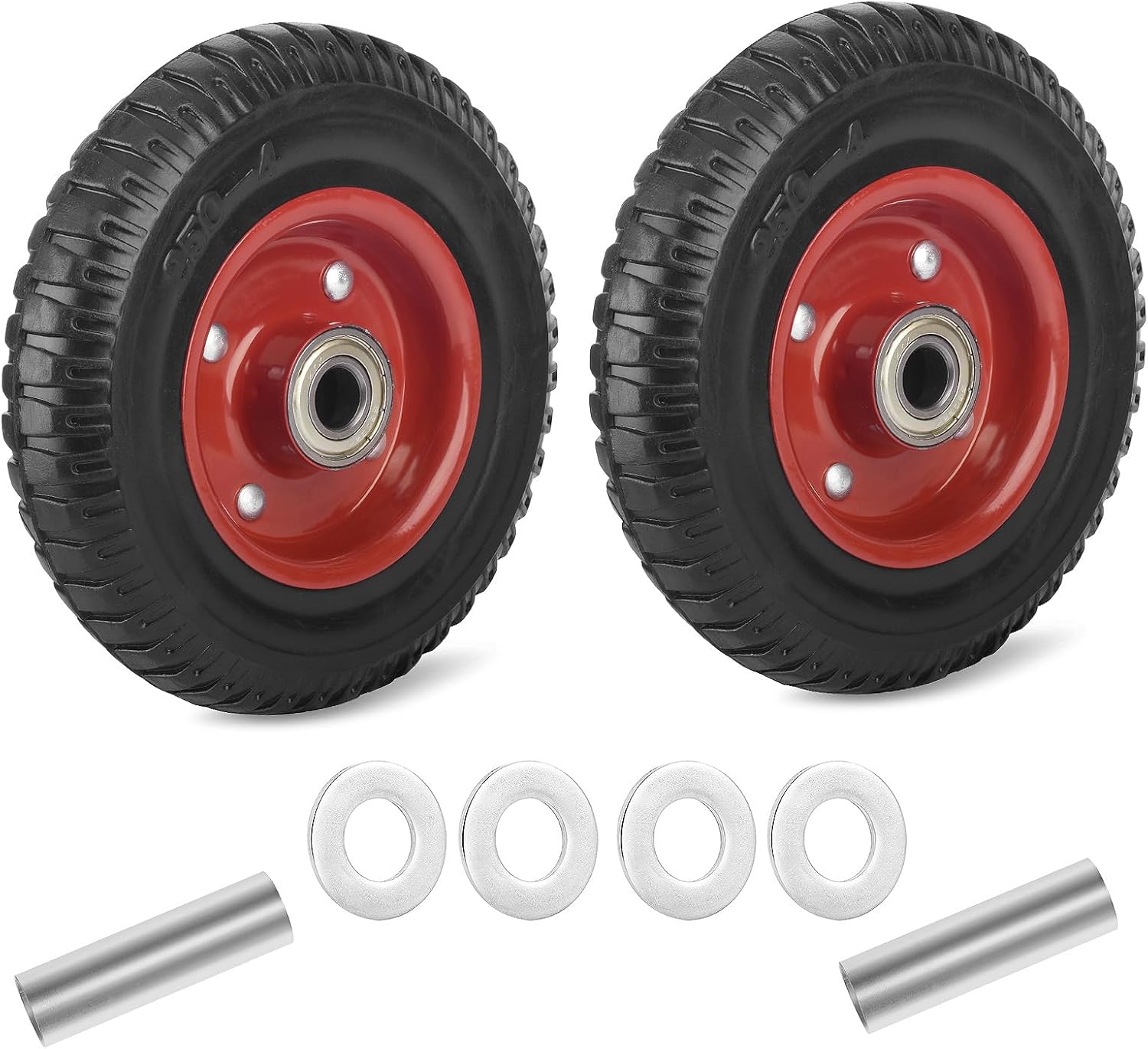 8 Inch Caster Wheels for Heavy Duty Use on All Terrains