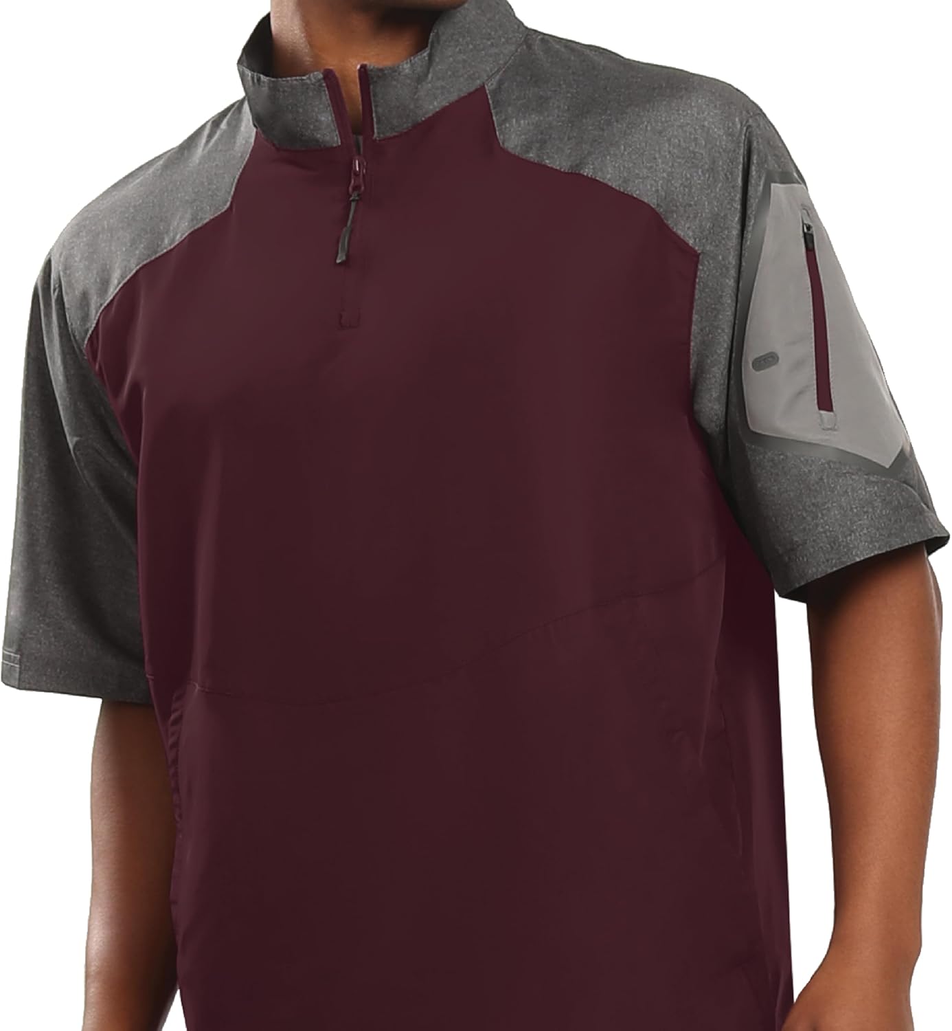 Holloway Raider Pullover Cage Jacket - Weather-Resistant Athletic Wear