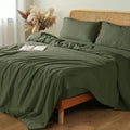 Shilucheng 100% French Linen Sheets King Size - Breathable Cooling Set