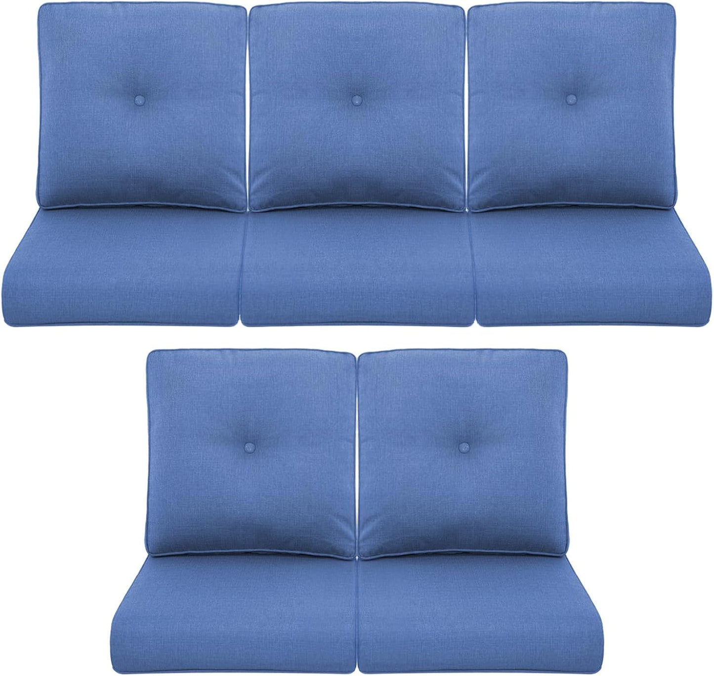 Patio Chair Cushions 5 Packs for Outdoor Glider Rocking Chairs