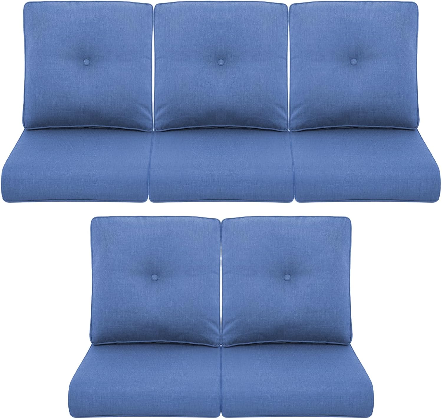 Patio Chair Cushions 5 Packs for Outdoor Glider Rocking Chairs